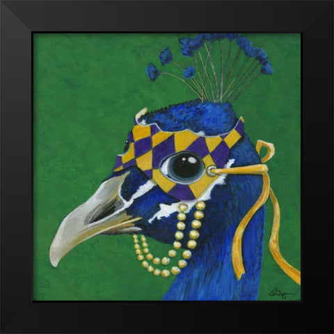 You Silly Bird - Tina Black Modern Wood Framed Art Print by Roll, Dlynn