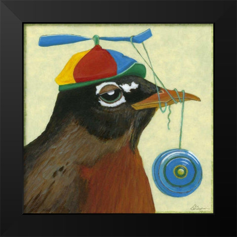 You Silly Bird - Chandler Black Modern Wood Framed Art Print by Roll, Dlynn