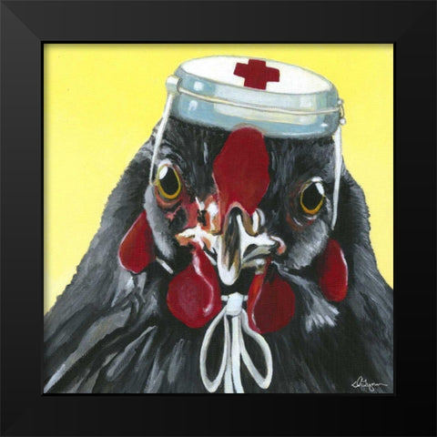 You Silly Bird - Manara Black Modern Wood Framed Art Print by Roll, Dlynn