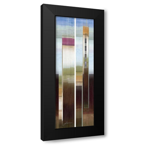2-Up Eastside II Black Modern Wood Framed Art Print with Double Matting by Burghardt, James