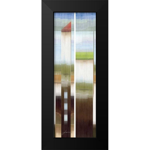 2-Up Eastside III Black Modern Wood Framed Art Print by Burghardt, James