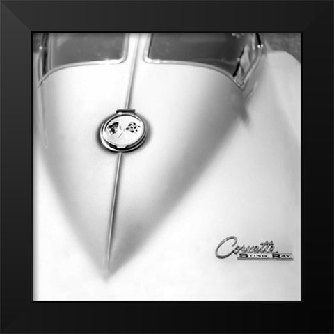 63 Split Window Black Modern Wood Framed Art Print by Stein, Daniel