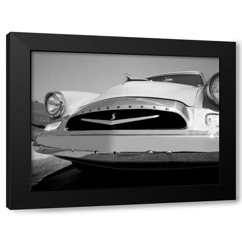 55 Studebaker Black Modern Wood Framed Art Print by Stein, Daniel
