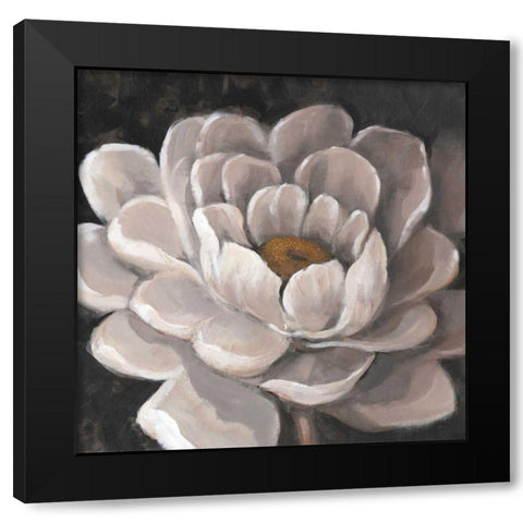 Neutral Fleur I Black Modern Wood Framed Art Print by OToole, Tim