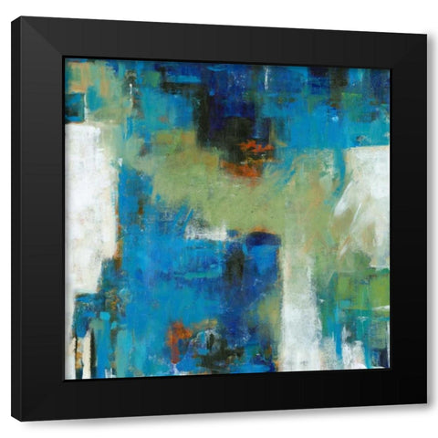 Density I Black Modern Wood Framed Art Print with Double Matting by OToole, Tim