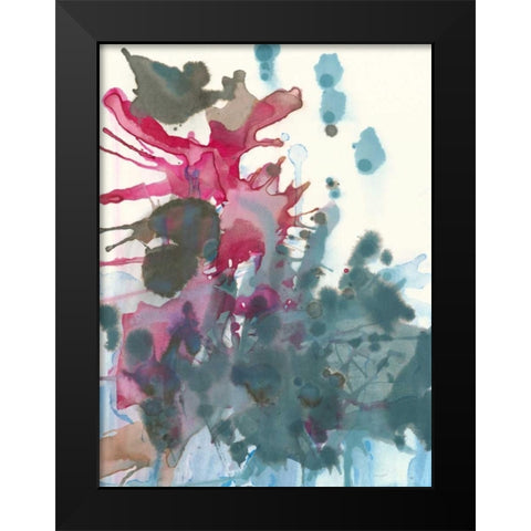 Sea Splotch Black Modern Wood Framed Art Print by Fuchs, Jodi
