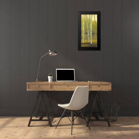 Sunny Birch Grove II Black Modern Wood Framed Art Print by Joy, Julie