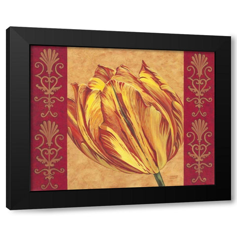 Tulip Power I Black Modern Wood Framed Art Print by Vitaletti, Carolee