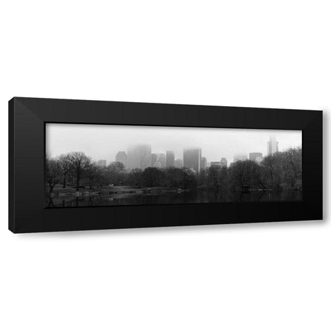 Panorama of NYC III Black Modern Wood Framed Art Print by Pica, Jeff