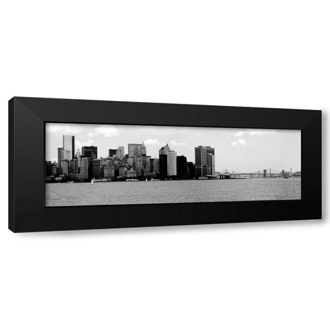 Panorama of NYC IV Black Modern Wood Framed Art Print by Pica, Jeff