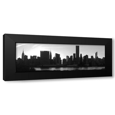 Panorama of NYC VI Black Modern Wood Framed Art Print by Pica, Jeff