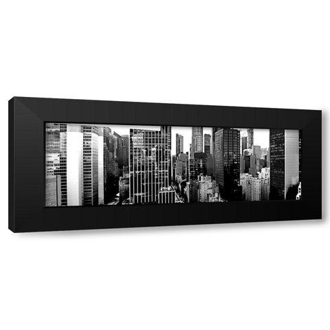 Panorama of NYC VII Black Modern Wood Framed Art Print with Double Matting by Pica, Jeff