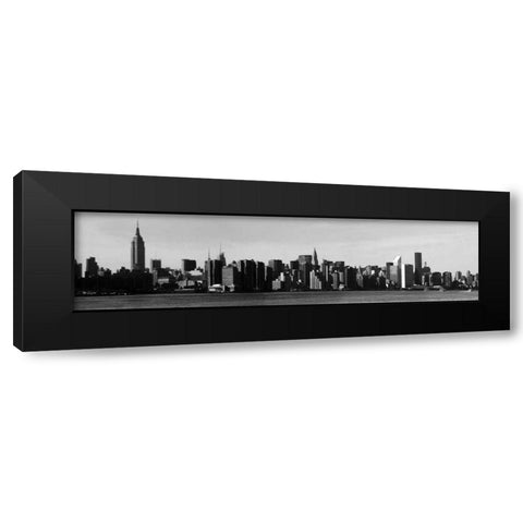 Panorama of NYC VIII Black Modern Wood Framed Art Print with Double Matting by Pica, Jeff