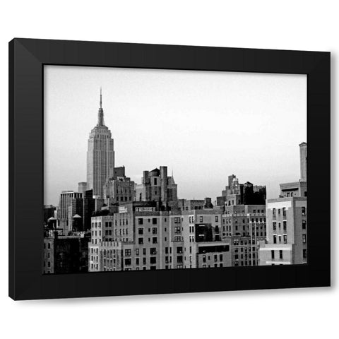 NYC Skyline VI Black Modern Wood Framed Art Print with Double Matting by Pica, Jeff