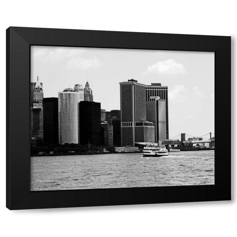 NYC Skyline VII Black Modern Wood Framed Art Print by Pica, Jeff