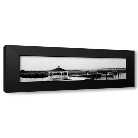 Shore Panorama V Black Modern Wood Framed Art Print by Pica, Jeff