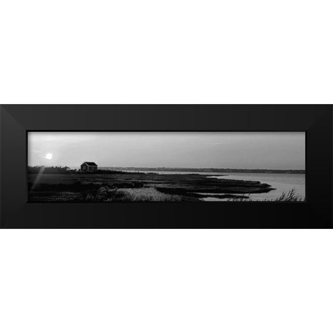 Shore Panorama VI Black Modern Wood Framed Art Print by Pica, Jeff