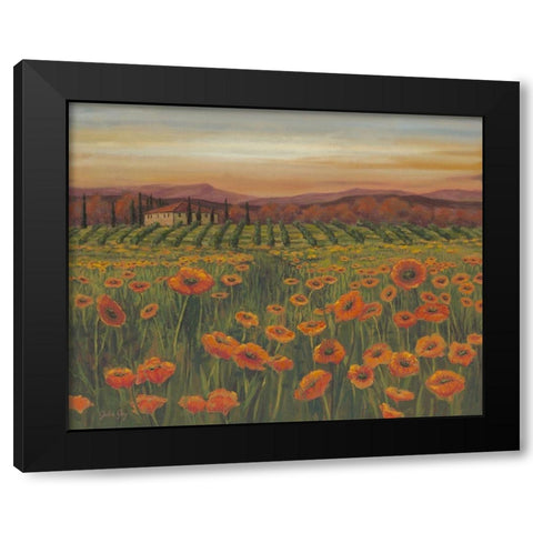 Poppy Path to Home II Black Modern Wood Framed Art Print by Joy, Julie