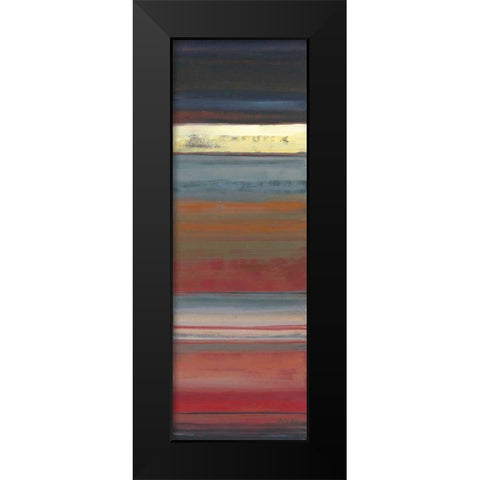 Evening Rays Black Modern Wood Framed Art Print by Joy, Julie