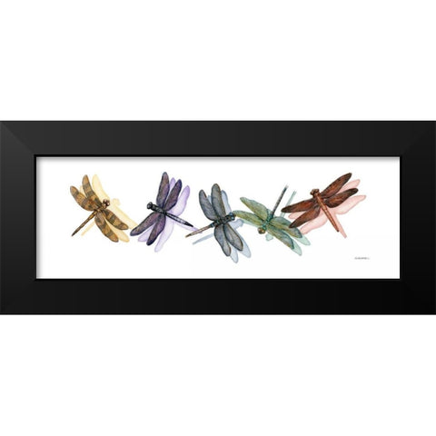 Wings of Splendor II Black Modern Wood Framed Art Print by Russell, Wendy