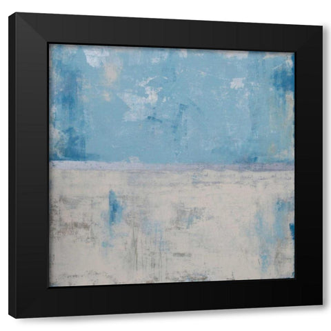 Silver Aura Black Modern Wood Framed Art Print by Ashley, Erin