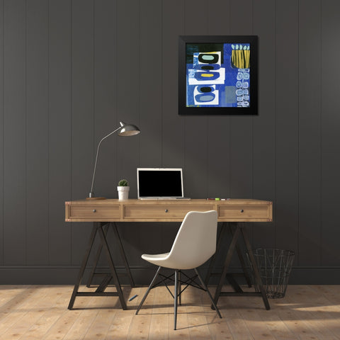 Smile II Black Modern Wood Framed Art Print by Velasquez, Deborah