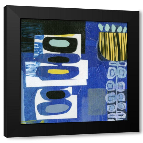 Smile II Black Modern Wood Framed Art Print with Double Matting by Velasquez, Deborah