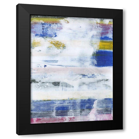 White Wash I Black Modern Wood Framed Art Print with Double Matting by Fuchs, Jodi