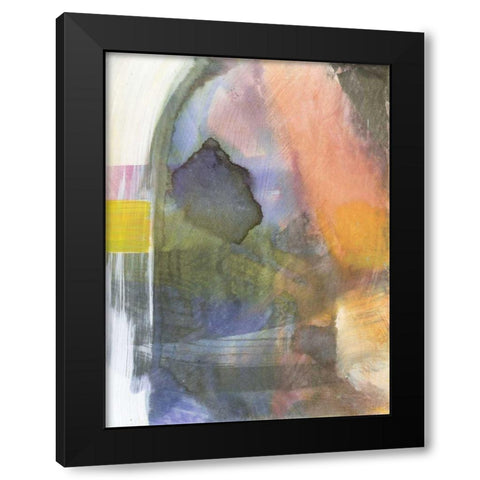 Entry Point Black Modern Wood Framed Art Print by Fuchs, Jodi