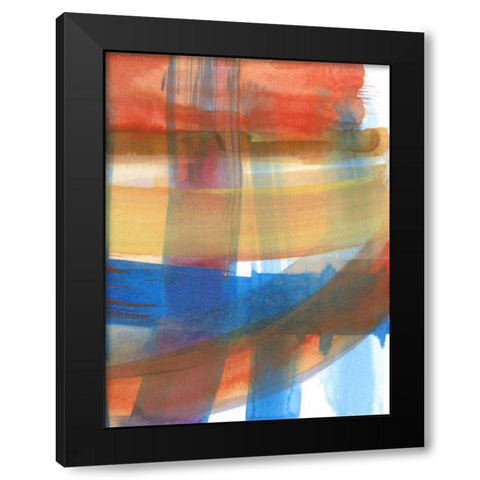 Rainbow Reorganized II Black Modern Wood Framed Art Print by Fuchs, Jodi