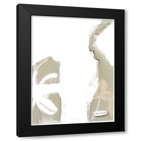 Spa Silhouette II Black Modern Wood Framed Art Print with Double Matting by Russell, Wendy