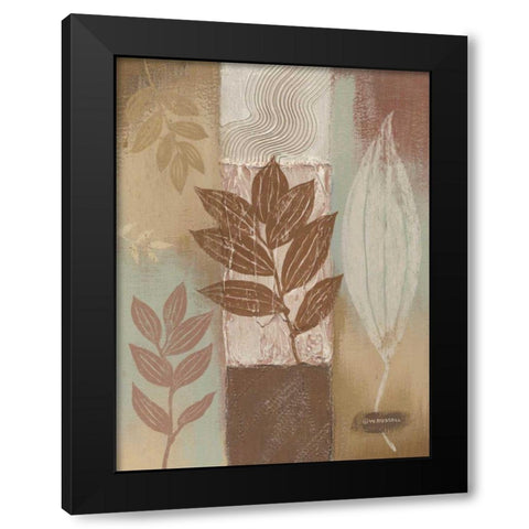 Spa Silhouette III Black Modern Wood Framed Art Print with Double Matting by Russell, Wendy
