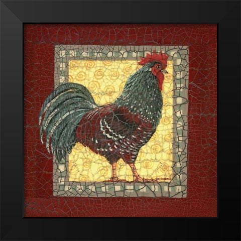 Chic Brown Black Modern Wood Framed Art Print by Russell, Wendy