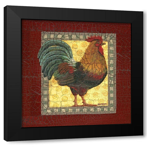 Chic Rainbow Black Modern Wood Framed Art Print with Double Matting by Russell, Wendy