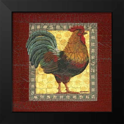 Chic Rainbow Black Modern Wood Framed Art Print by Russell, Wendy