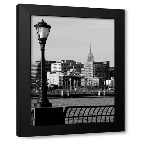 Battery Park City IV Black Modern Wood Framed Art Print by Pica, Jeff