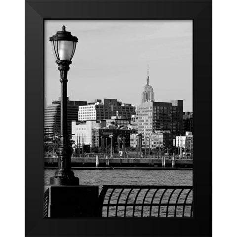 Battery Park City IV Black Modern Wood Framed Art Print by Pica, Jeff