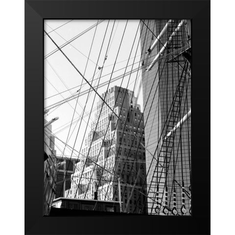 South Street Seaport I Black Modern Wood Framed Art Print by Pica, Jeff