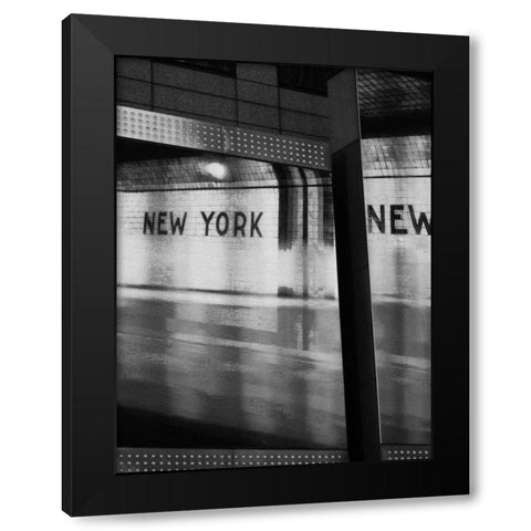 The City Speaks II Black Modern Wood Framed Art Print by Pica, Jeff