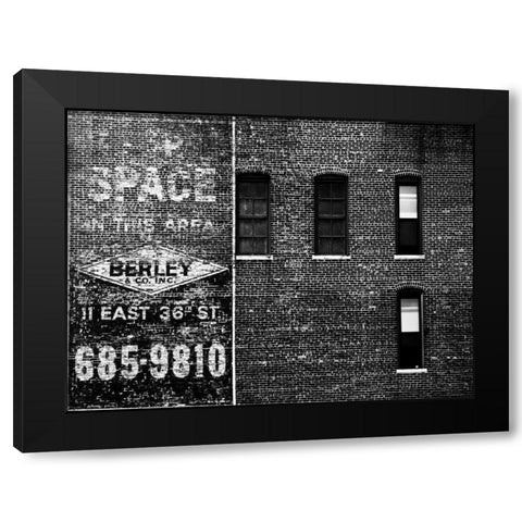 The City Speaks III Black Modern Wood Framed Art Print with Double Matting by Pica, Jeff