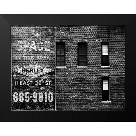 The City Speaks III Black Modern Wood Framed Art Print by Pica, Jeff