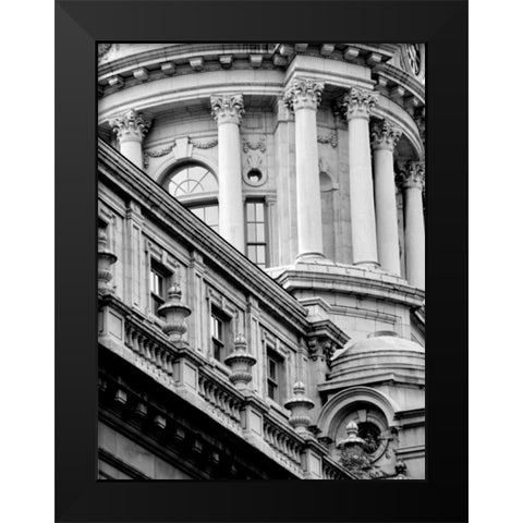 NYC Architecture V Black Modern Wood Framed Art Print by Pica, Jeff