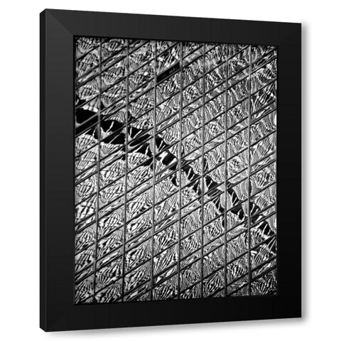 Reflections of NYC V Black Modern Wood Framed Art Print with Double Matting by Pica, Jeff