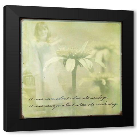 She II Black Modern Wood Framed Art Print with Double Matting by Jorgensen, Jennifer