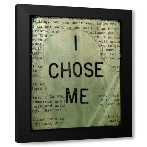 She IX Black Modern Wood Framed Art Print by Jorgensen, Jennifer