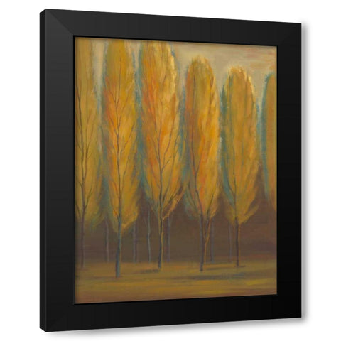 Soft Sienna Black Modern Wood Framed Art Print with Double Matting by Joy, Julie