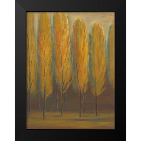 Soft Sienna Black Modern Wood Framed Art Print by Joy, Julie