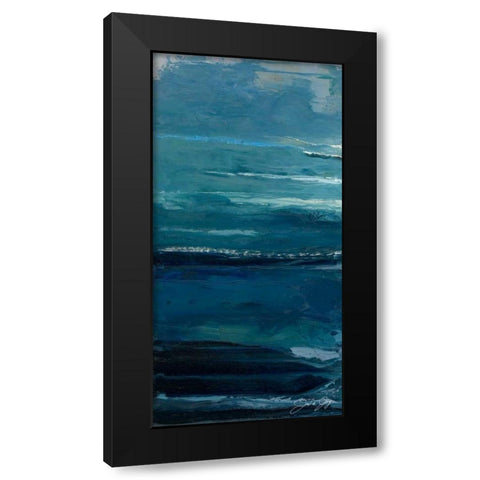 Mystery Current I Black Modern Wood Framed Art Print with Double Matting by Joy, Julie