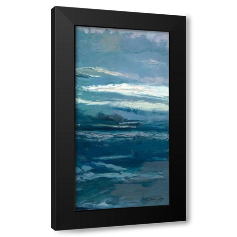 Mystery Current II Black Modern Wood Framed Art Print with Double Matting by Joy, Julie