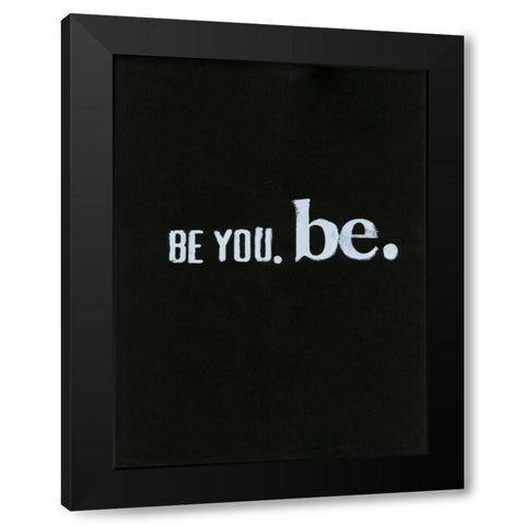 Be Beautiful III Black Modern Wood Framed Art Print with Double Matting by Velasquez, Deborah